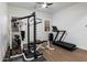 Home gym with weightlifting equipment, exercise machine, and wood-look flooring at 9445 W Monte Lindo --, Peoria, AZ 85383