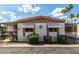 Exterior view showcases a well-maintained home with awnings, landscaping and covered parking at 9501 E Broadway Rd # 168, Mesa, AZ 85208