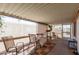 View of a covered patio with outdoor furniture, perfect for relaxing and entertaining, with views of the neighborhood at 9501 E Broadway Rd # 168, Mesa, AZ 85208