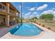 Private pool, great for relaxing or entertaining, surrounded by lush landscaping at 18851 N 69Th Ave, Glendale, AZ 85308