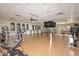Community gym and fitness center with mirrored walls and exercise equipment at 3931 E Crest Ln, Phoenix, AZ 85050
