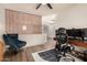 Bright office features a stylish desk, natural light, and luxury vinyl plank flooring at 40807 N Barnum Way, Anthem, AZ 85086