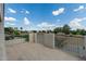 A charming balcony with a view of a horse property and beautiful homes in a suburban neighborhood at 453 E Baylor Ln, Gilbert, AZ 85296