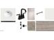 Sample bathroom finishes showing quartz countertop, matte black faucet, cabinet, and flooring at 5515 W Piedmont Rd, Laveen, AZ 85339