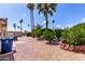 Backyard featuring gravel, landscaping, trees, and foliage at 9302 E Broadway Rd # 45, Mesa, AZ 85208