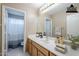 Bright bathroom with a modern sink, neutral tones, and a view into the shower/toilet room at 1026 E Julie Ave, San Tan Valley, AZ 85140