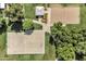 Aerial view of a neighborhood park with a basketball court, sand volleyball court and picnic area at 15470 W Mauna Loa Ln, Surprise, AZ 85379