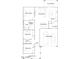 Spacious open-concept floor plan featuring a Gathering room, dining area, kitchen, and owner's suite at 20901 S 231St Way, Queen Creek, AZ 85142