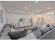 Cozy living room with tile floors, recessed lighting, comfortable seating, and stylish decor at 2724 W Colt Rd, Chandler, AZ 85224