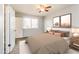 Serene bedroom with neutral tones, large windows, and coordinated decor at 2922 S Cottonwood Dr, Tempe, AZ 85282
