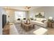 Comfortable living room with a large window, neutral tones, and stylish furnishings at 2922 S Cottonwood Dr, Tempe, AZ 85282