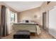 Comfortable bedroom featuring a wrought iron bed frame and neutral tones at 2941 N Oregon St # 12, Chandler, AZ 85225