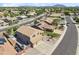 Scenic aerial view of a neighborhood featuring well-maintained homes, desert landscaping, and convenient access to nearby streets at 3905 S Bridal Vail Dr, Gilbert, AZ 85297