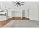 An open-concept room combining the living room and kitchen areas at 4121 E Patrick St, Gilbert, AZ 85295