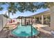 Inviting pool with basketball hoop, perfect for outdoor fun and relaxation on a sunny day at 4121 E Patrick St, Gilbert, AZ 85295