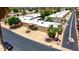 Aerial view of a residential neighborhood with well-maintained homes, landscaping, and ample parking at 4501 E Carol Ave # 77, Mesa, AZ 85206