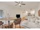 Open floorplan view showcases the kitchen, living room, and dining area at 5450 E Deer Valley Dr # 1004, Phoenix, AZ 85054