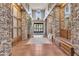 Elegant lobby with stone columns, decorative lighting, and welcoming seating areas at 5450 E Deer Valley Dr # 1004, Phoenix, AZ 85054