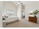Bright and airy main bedroom with vaulted ceiling and large window at 1228 E Mountain Vista Dr, Phoenix, AZ 85048