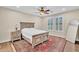 Bedroom featuring natural light from bright windows, hardwood floors and ceiling fan at 13450 E Via Linda -- # 2022, Scottsdale, AZ 85259