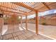 Shaded patio area featuring tiled flooring and a lattice privacy screen at 14418 S 42Nd St, Phoenix, AZ 85044