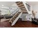 Staircase leading from the living room to the upstairs area at 1525 E Southern Ave, Tempe, AZ 85282