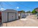 Backyard sheds perfect for storing equipment and tools at 253 N Fraser Dr, Mesa, AZ 85203