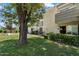 Inviting condo showcases well-maintained landscaping and mature trees, creating a peaceful setting at 4610 N 68Th St # 411, Scottsdale, AZ 85251