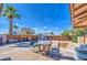 Enclosed backyard with a patio area perfect for barbecues, outdoor dining, and enjoying the serene outdoor space at 5119 N 87Th St, Scottsdale, AZ 85250