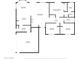 Detailed floor plan showcasing the layout and dimensions of the home's living spaces and bedrooms at 833 N 110Th St, Mesa, AZ 85207