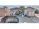 Outdoor workshop with storage containers, covered work area, and a variety of tools and equipment at 833 N 110Th St, Mesa, AZ 85207