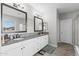 Elegant main bathroom with double vanity, mosaic tile backsplash, and modern fixtures at 974 W Zion Way, Chandler, AZ 85248
