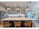 Bright kitchen with stainless steel appliances, large island, and light gray cabinets at 10207 W Hedge Hog Pl, Peoria, AZ 85383