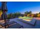Backyard with a relaxing pool and spa, perfect for enjoying outdoor living and leisurely afternoons at 13719 W Amberwing St, Peoria, AZ 85383