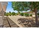 Spacious gravel backyard featuring well-maintained landscaping, bushes, and trees at 16412 W Peppertree Ct, Surprise, AZ 85387