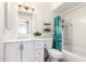 Bathroom featuring vanity with modern sink and bathtub with shower at 19031 N 13Th Dr, Phoenix, AZ 85027