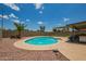 Beautiful backyard pool with landscaping and patio area at 19031 N 13Th Dr, Phoenix, AZ 85027