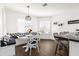 Charming breakfast nook with built-in bench seating, elegant lighting, and ample natural light, ideal for cozy meals at 222 E Danbury Rd, Phoenix, AZ 85022