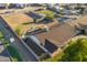 Aerial shot of the house showing the roof, side yard, backyard, and additional lot at 2261 E Decatur St, Mesa, AZ 85213