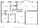 Detailed floor plan showcasing layout of the home with bedroom, bathroom, living room and garage at 8103 E Dartmouth St, Mesa, AZ 85207