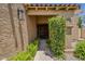 Beautiful home featuring a private walkway leading to the front door with lovely desert landscaping at 9196 E Evans Dr, Scottsdale, AZ 85260