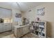 Bright office featuring a built-in cabinet, desk, and plenty of room for a work-from-home setup at 9196 E Evans Dr, Scottsdale, AZ 85260