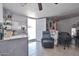 Kitchen with a sink, tile flooring, and a view of the backyard at 13913 N 2Nd Ave, El Mirage, AZ 85335