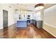 Beautiful kitchen with stainless steel appliances, island and granite countertops at 1463 E Silver Creek Rd, Gilbert, AZ 85296