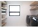 Bright laundry area featuring new washer/dryer and ample storage at 1861 W Navarro Ave, Mesa, AZ 85202