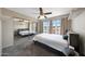 Serene bedroom featuring a large window for natural light and a mirrored closet at 2333 E Southern Ave # 1049, Tempe, AZ 85282
