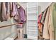 Walk-in closet provides ample storage with shelves, hanging rods, and organization options at 3027 N Nebraska St, Chandler, AZ 85225
