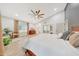 Spacious main bedroom with vaulted ceiling, neutral tones, and a large mirror closet at 306 E Sarah Ln, Tempe, AZ 85284