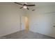 Bedroom features new carpet, new paint, and standard-sized closet space at 4248 E Jason Dr, Phoenix, AZ 85050