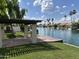Private dock and waterfront access to the community lake at 1121 W Windjammer Dr, Gilbert, AZ 85233